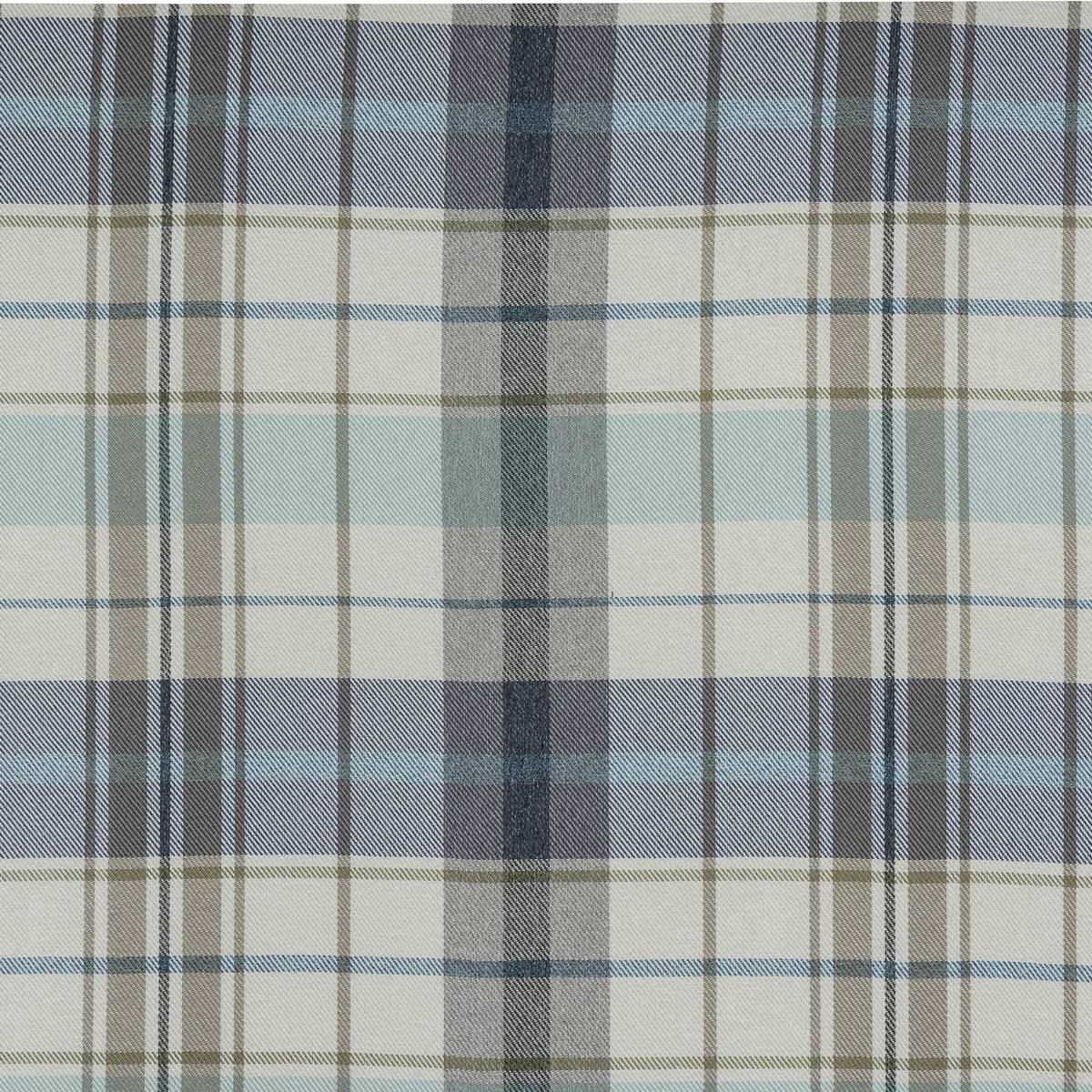 Nevis Check Seafoam Fabric by Porter & Stone