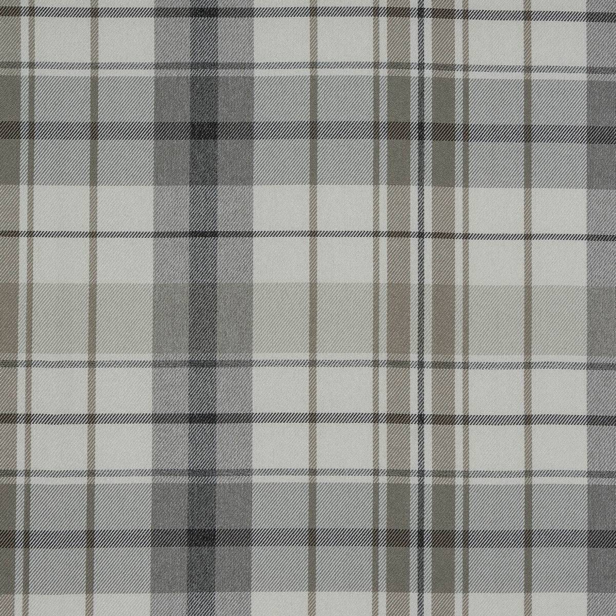 Nevis Check Slate Fabric by Porter & Stone