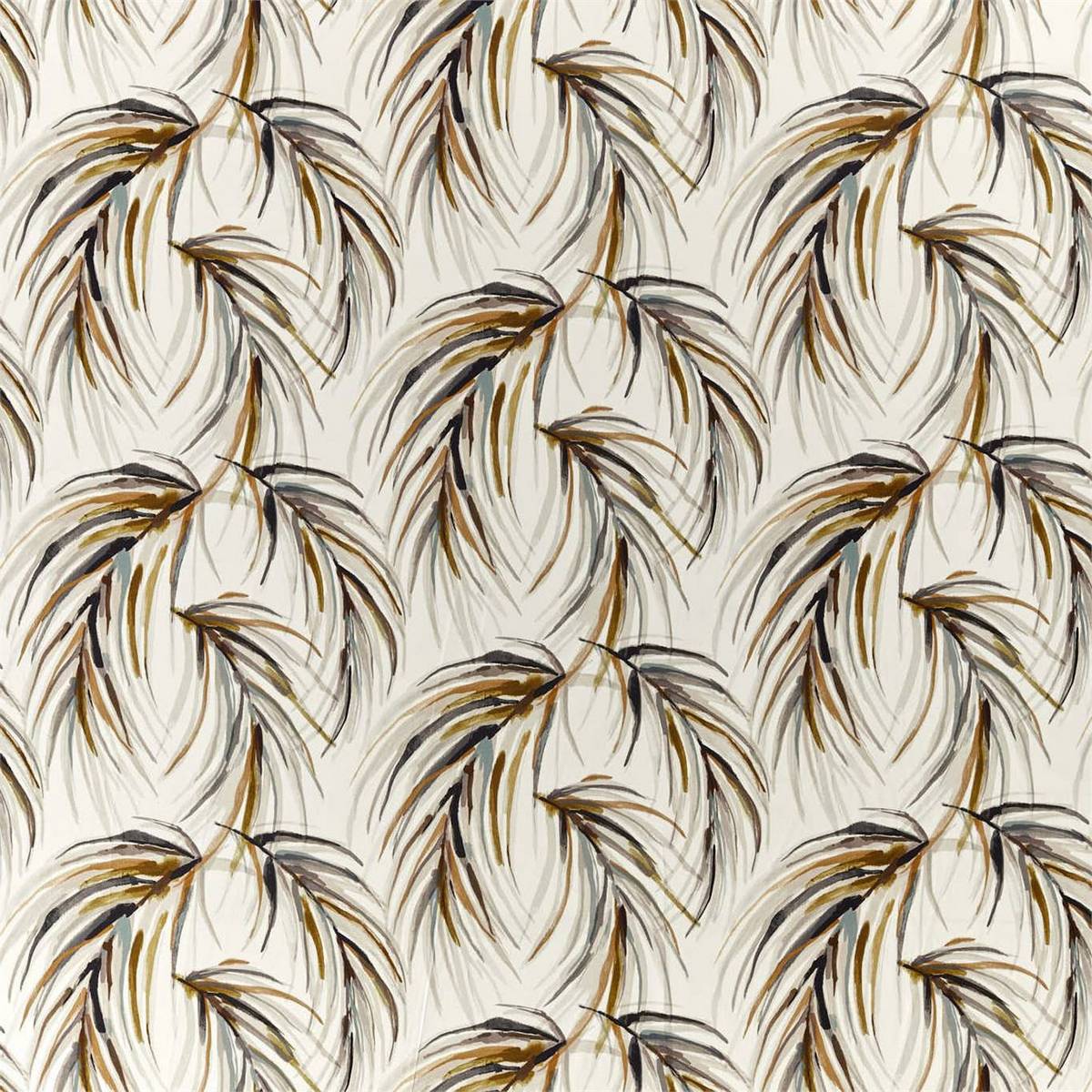 Alvaro Honey/Slate/Topaz Fabric by Harlequin