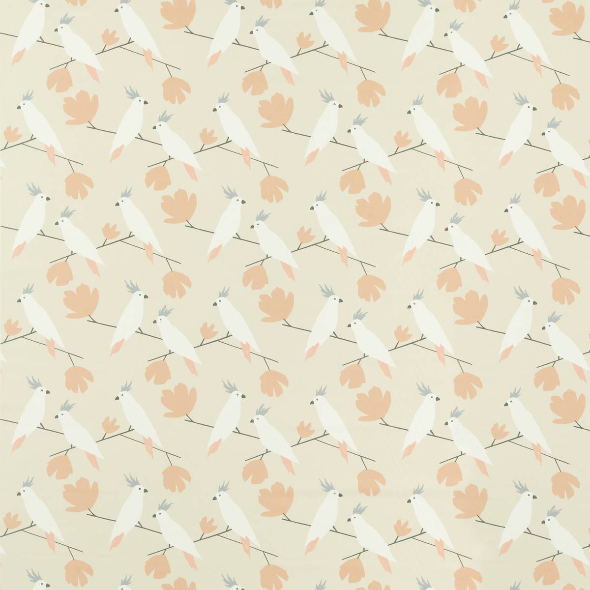 Love Birds Blush Fabric by Scion