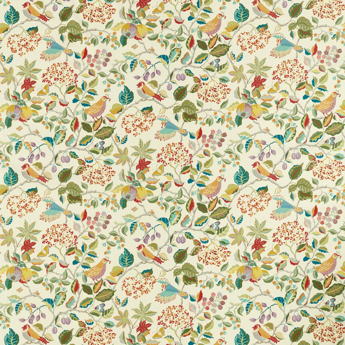 Birds & Berries Rowan Berry Fabric by Sanderson