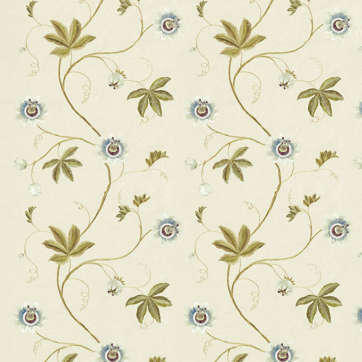 Passion Vine Sage Fabric by Sanderson