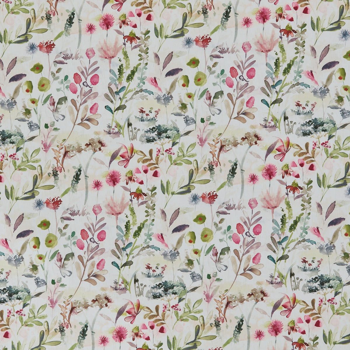 Winsford Fuschia Fabric by Ashley Wilde