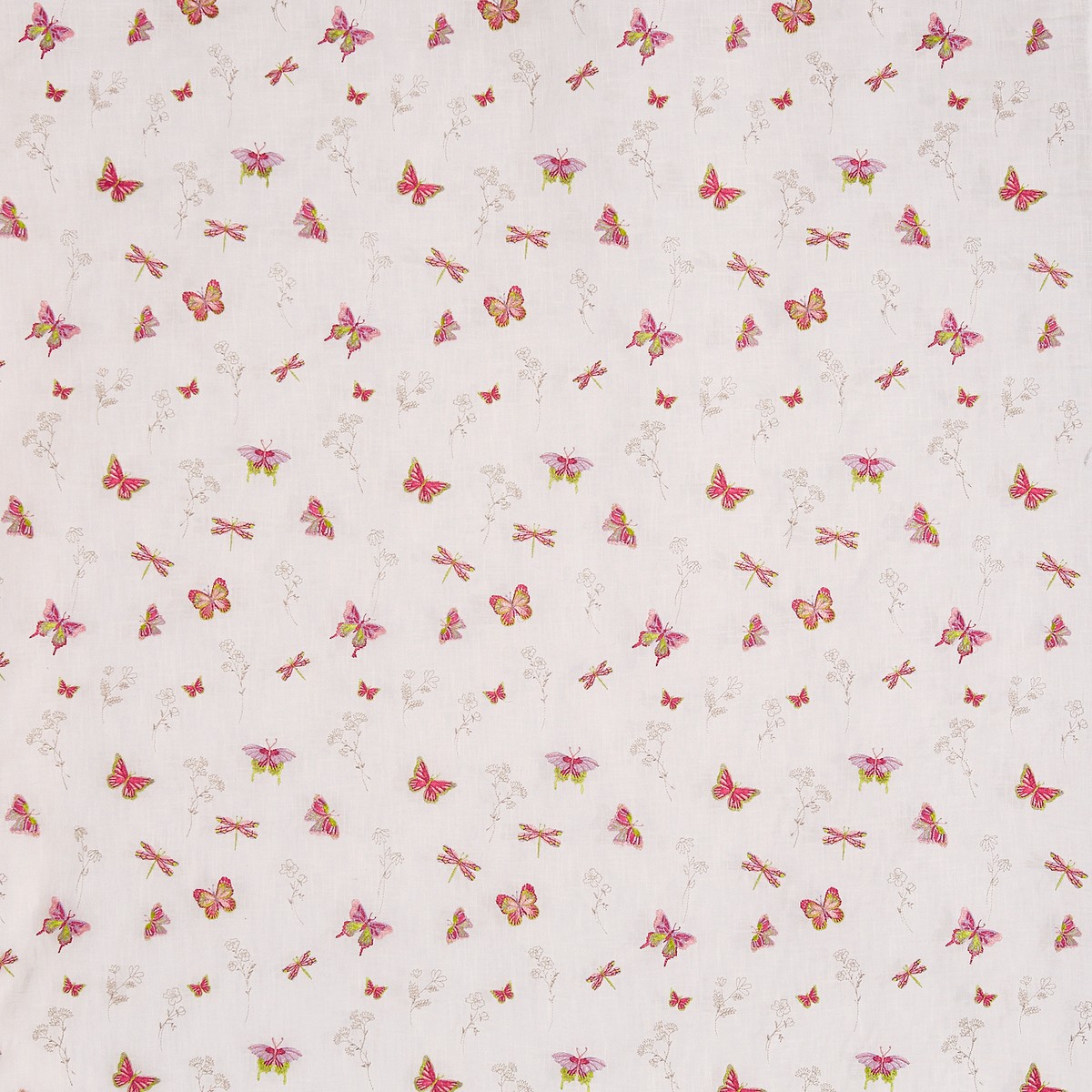 Flutterby Rainbow Fabric by Prestigious Textiles