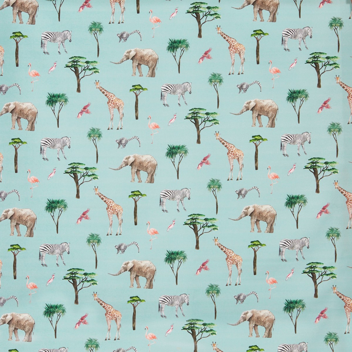 On Safari Rainbow Fabric by Prestigious Textiles