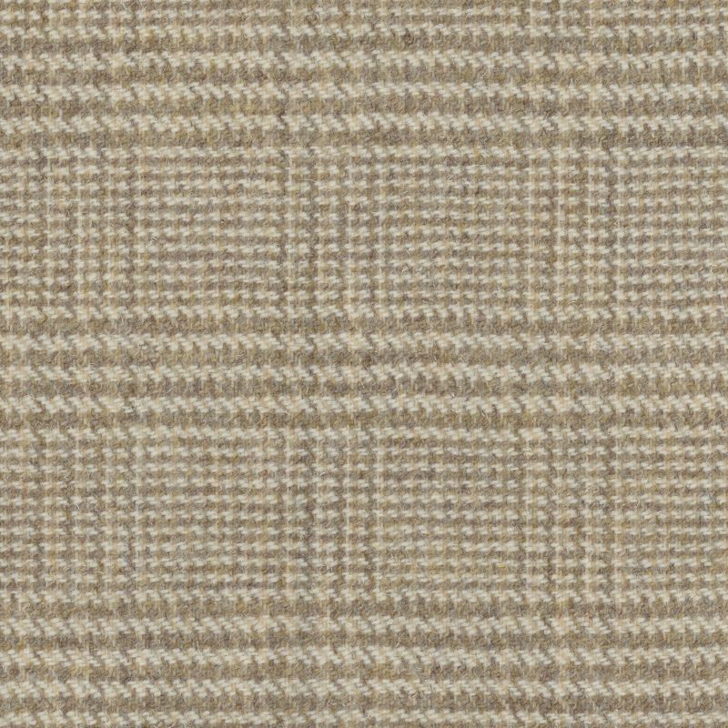 Demdike Check Caramel Cream Fabric by Art Of The Loom