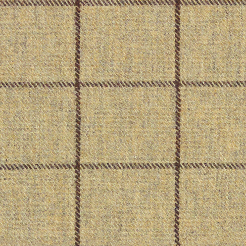 Elizabeth Window Pane Fawn/Brown Fabric by Art Of The Loom