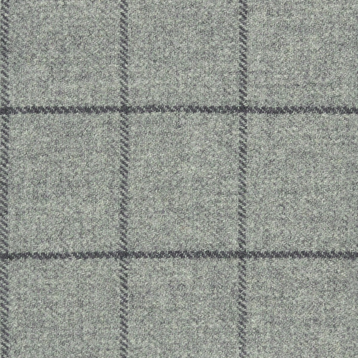 Elizabeth Window Pane Grey/Black Fabric by Art Of The Loom