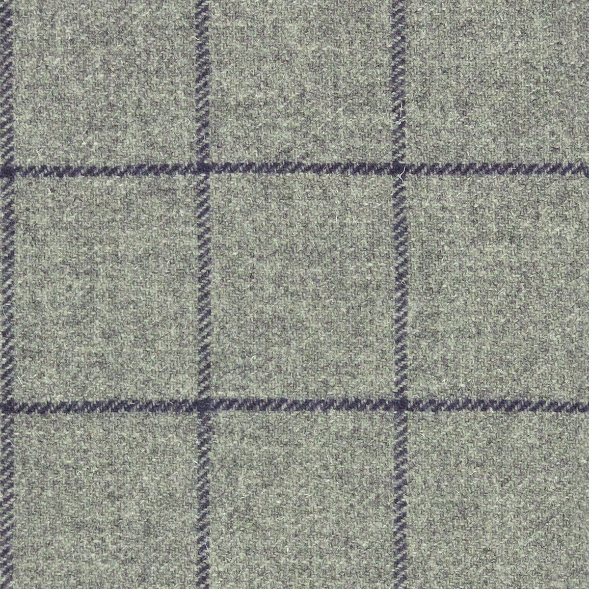 Elizabeth Window Pane Grey/Navy Fabric by Art Of The Loom