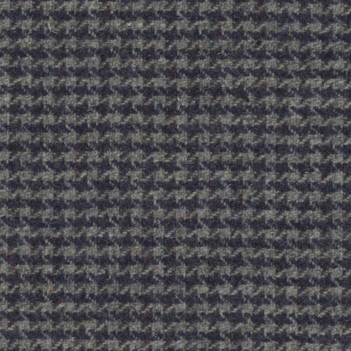 Isabel Houndstooth Navy/Grey Fabric by Art Of The Loom