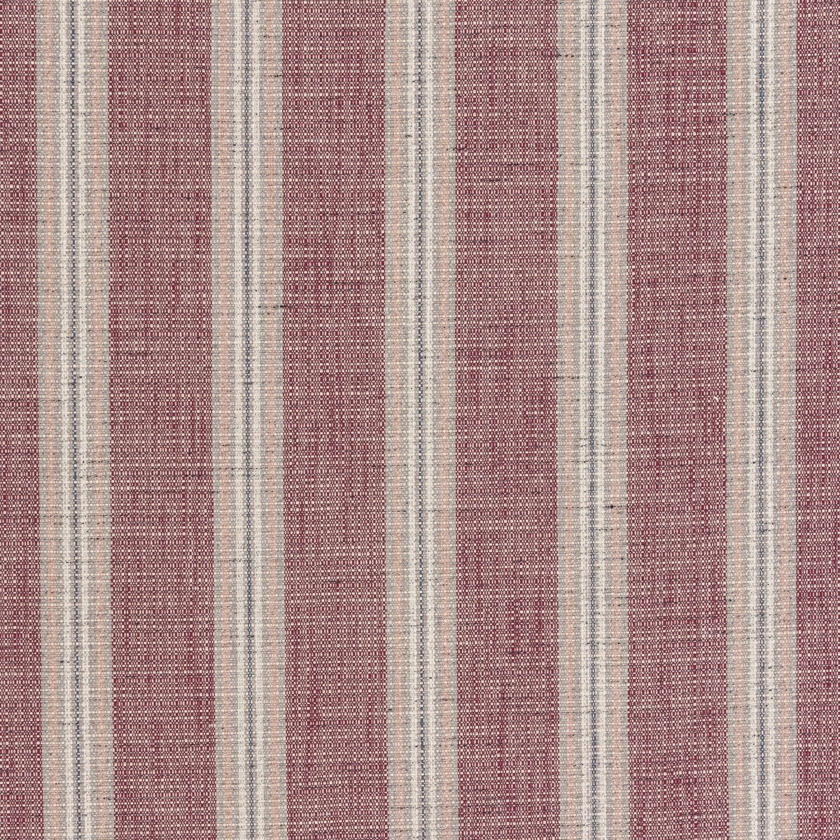 Tourmaline Stripe Garnet/powder Fabric by Ian Mankin