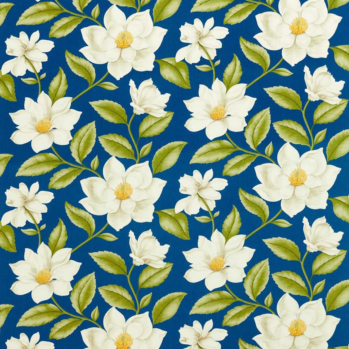 Grandiflora Bright Blue Fabric by Sanderson