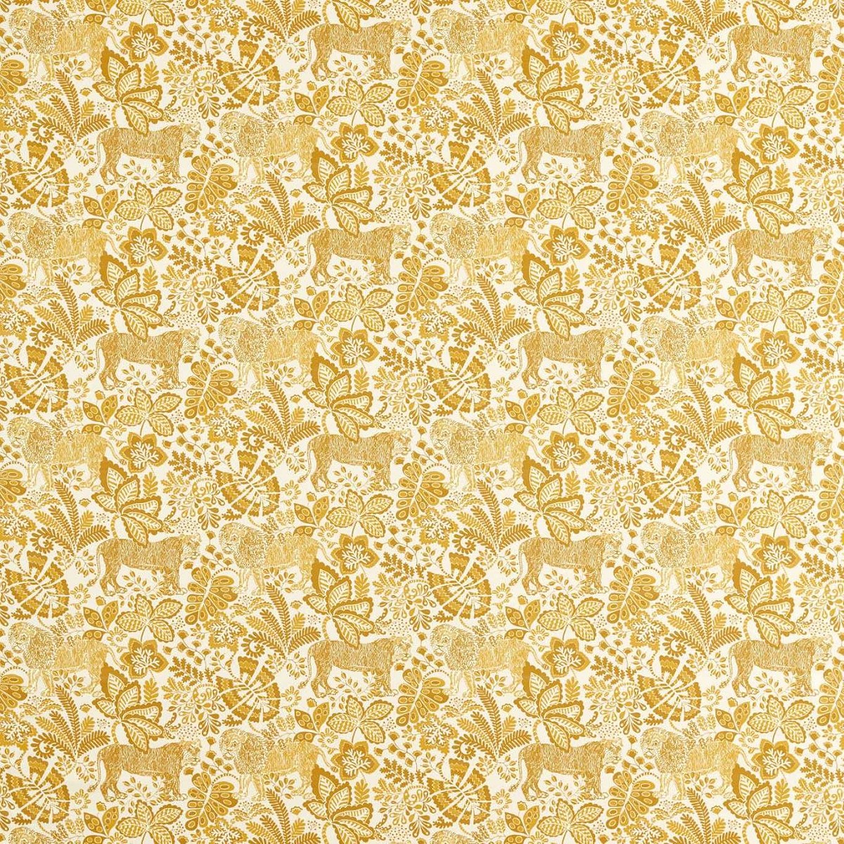 Rumble in the Jungle Pebble/Chai Fabric by Scion