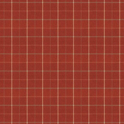 Isla Check Brick Fabric by Porter & Stone