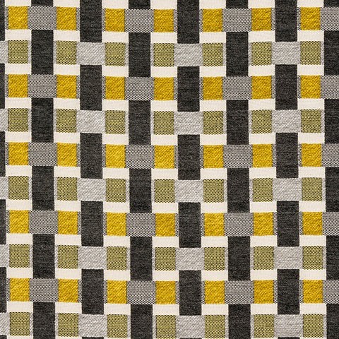 Rhythm Ochre Fabric by Porter & Stone