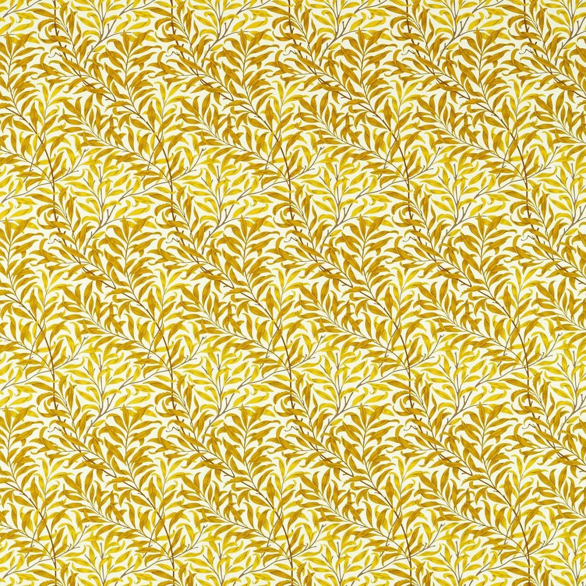 Willow Bough Summer Yellow Fabric by William Morris & Co.