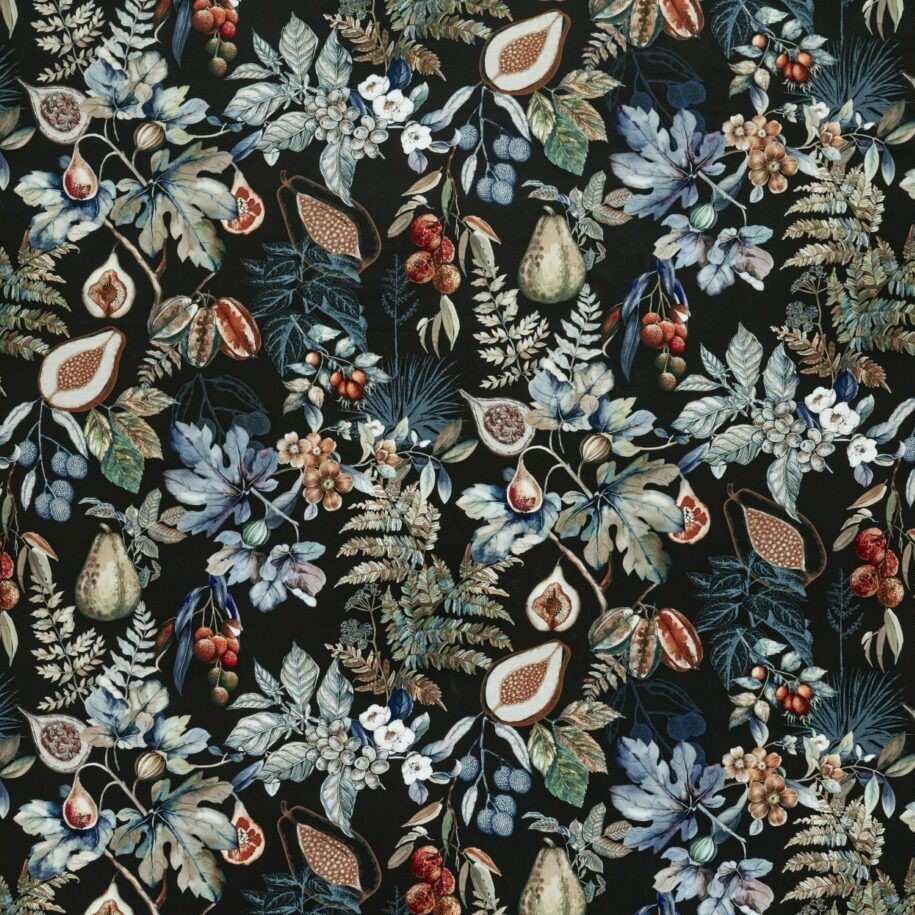 Borneo Midnight Fabric by Ashley Wilde