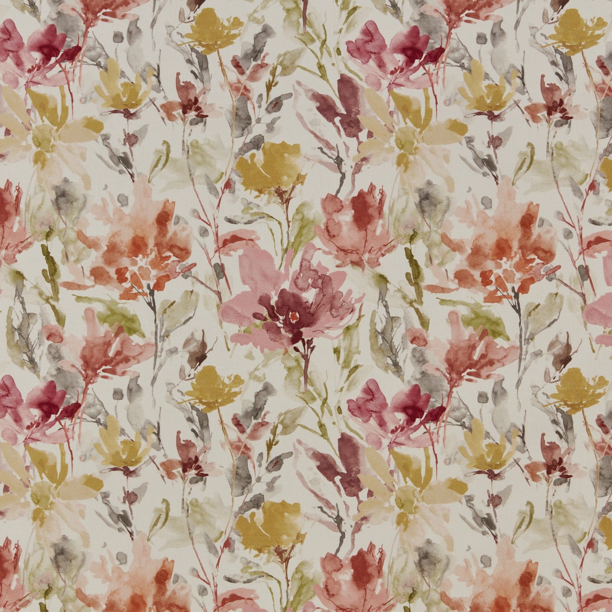 Water Meadow Rosewood Fabric by iLiv