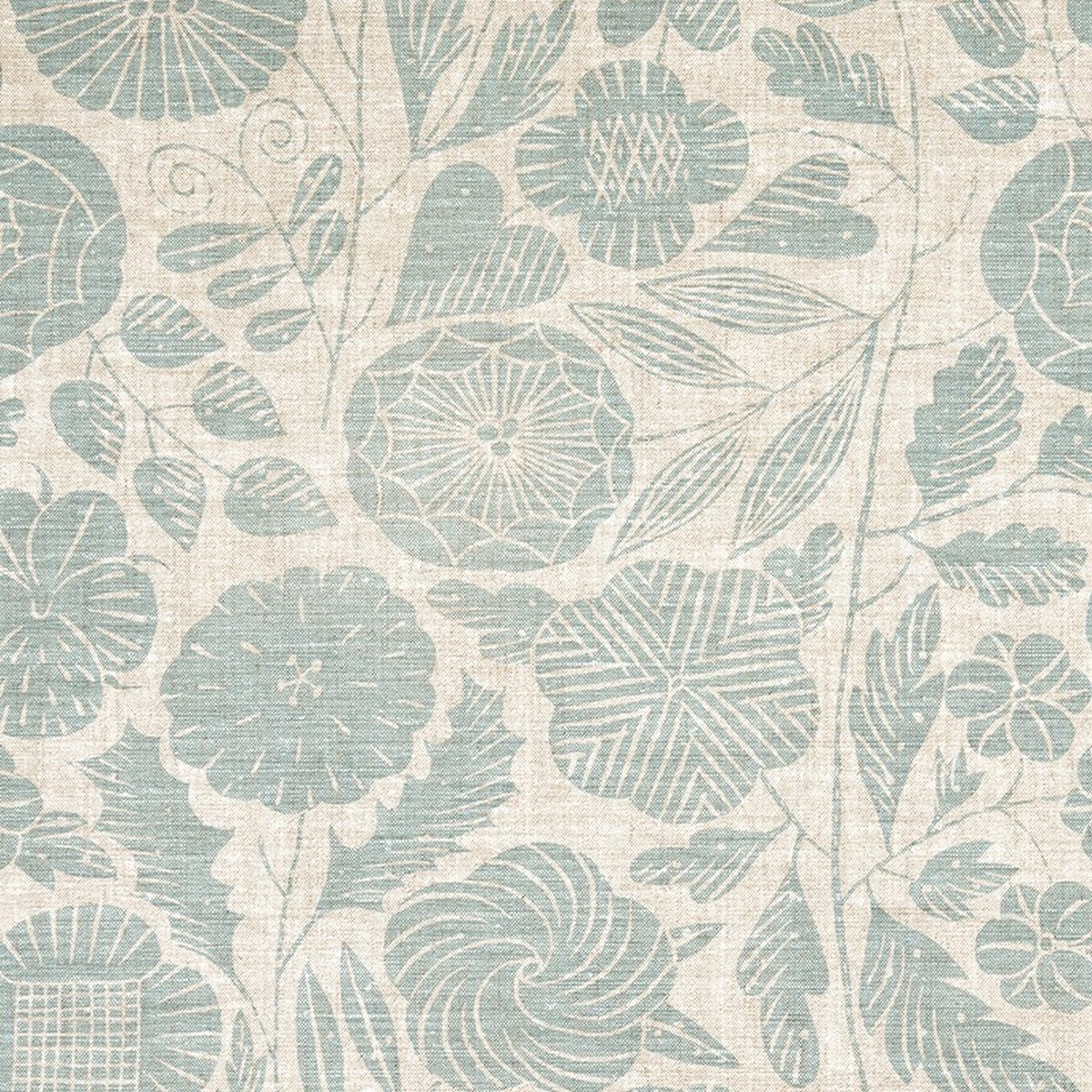 Eden Aqua Fabric by Christopher Farr Cloth