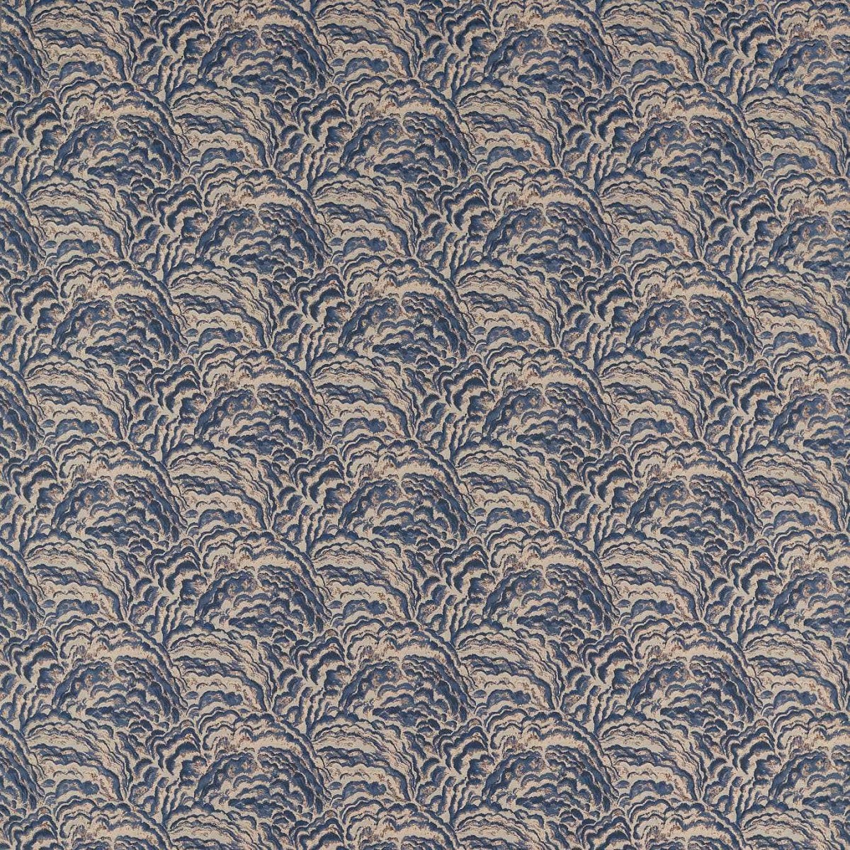 Lumino Midnight/Copper Fabric by Clarke & Clarke