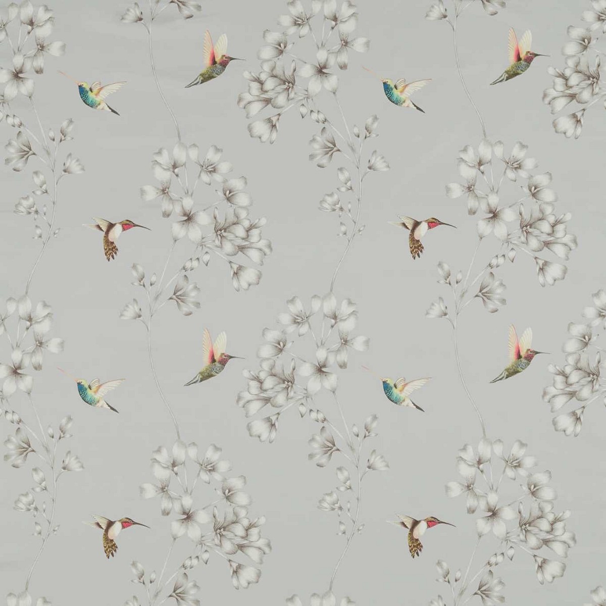 Amazilia French Grey Fabric by Harlequin