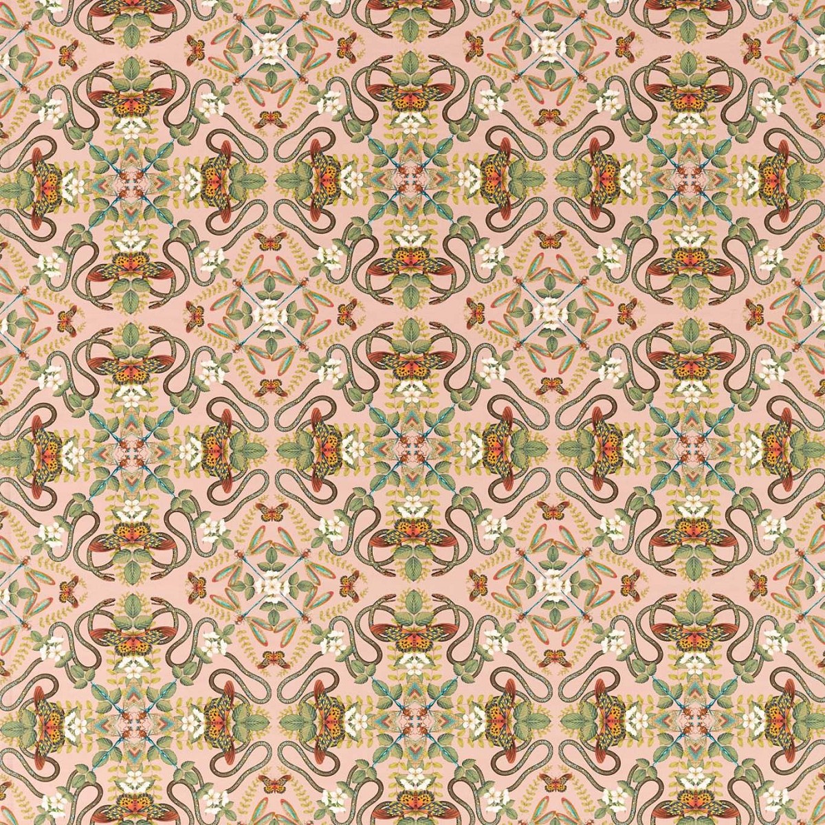 Emerald Forest Blush Fabric by Clarke & Clarke