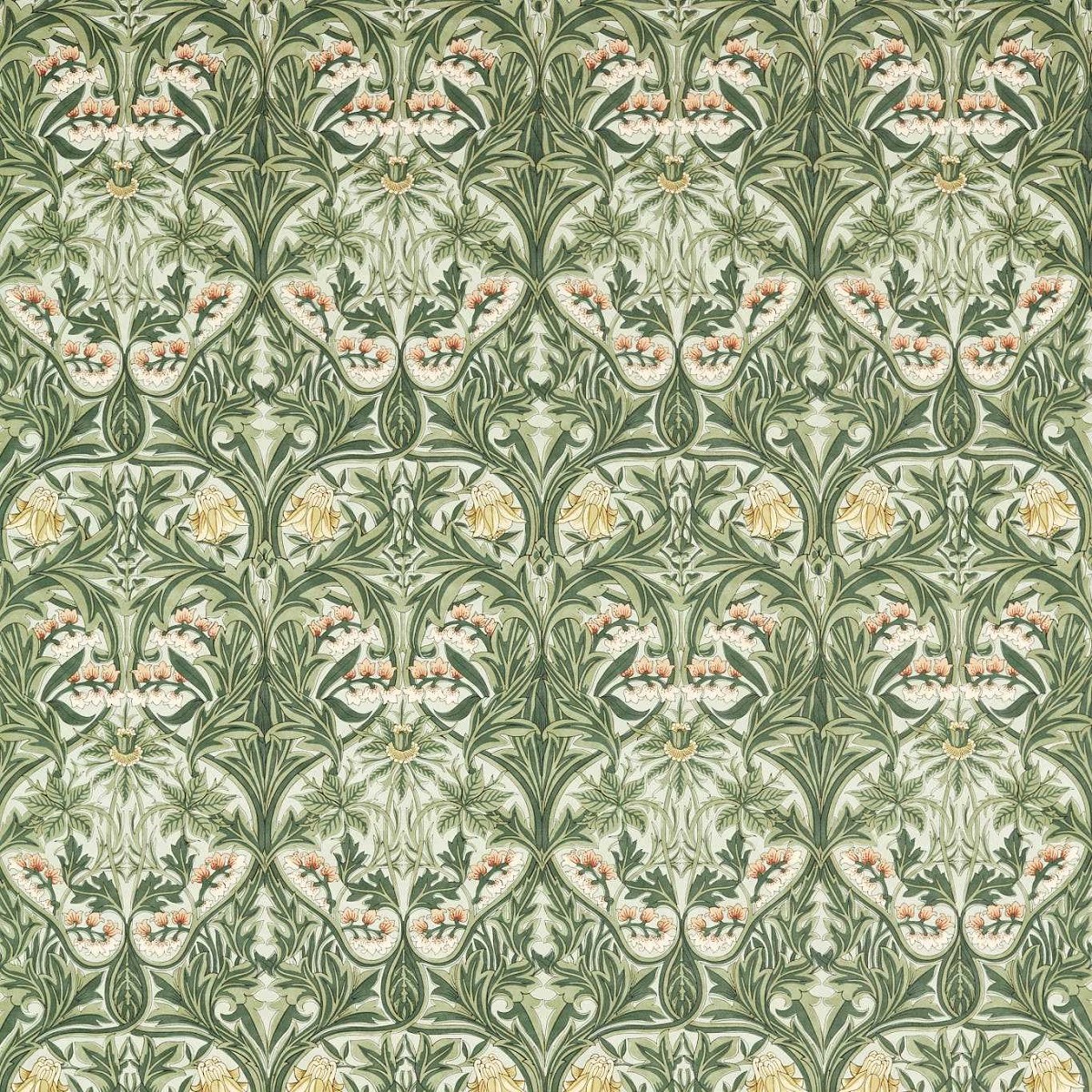 Bluebell Leafy Arbour Fabric by William Morris & Co.