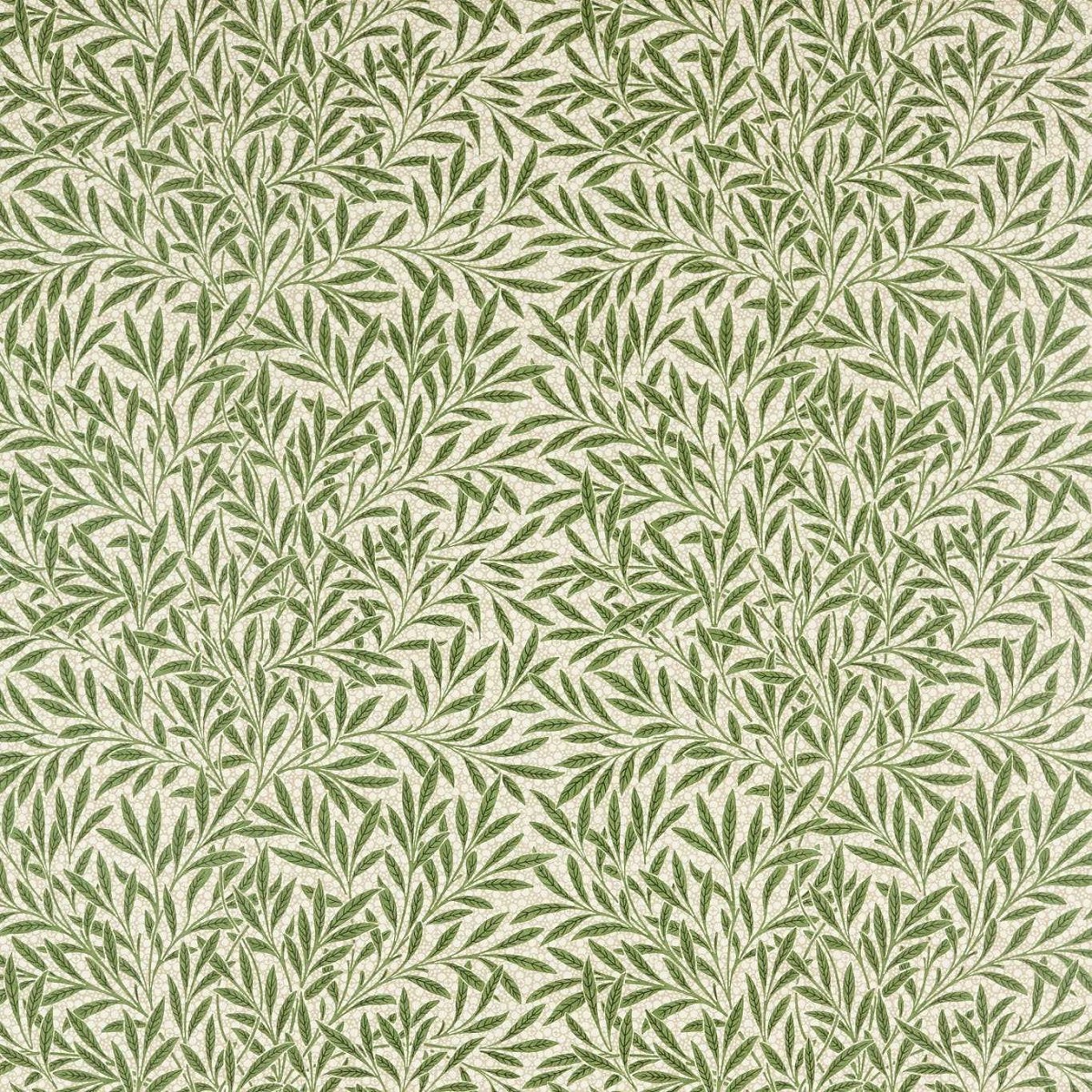 Emerys Willow Leaf Green Fabric by William Morris & Co.