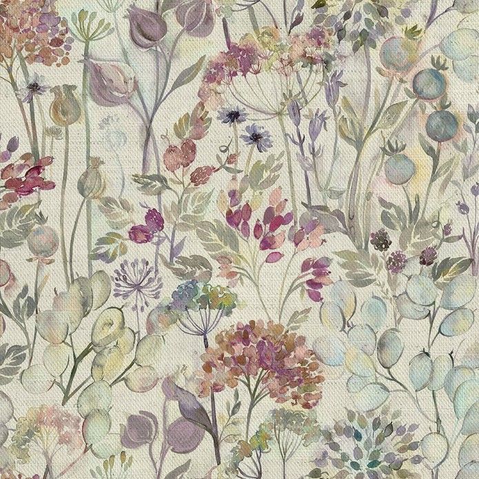 Country Hedgerow Bloom Cream Fabric by Voyage Decoration - Britannia Rose