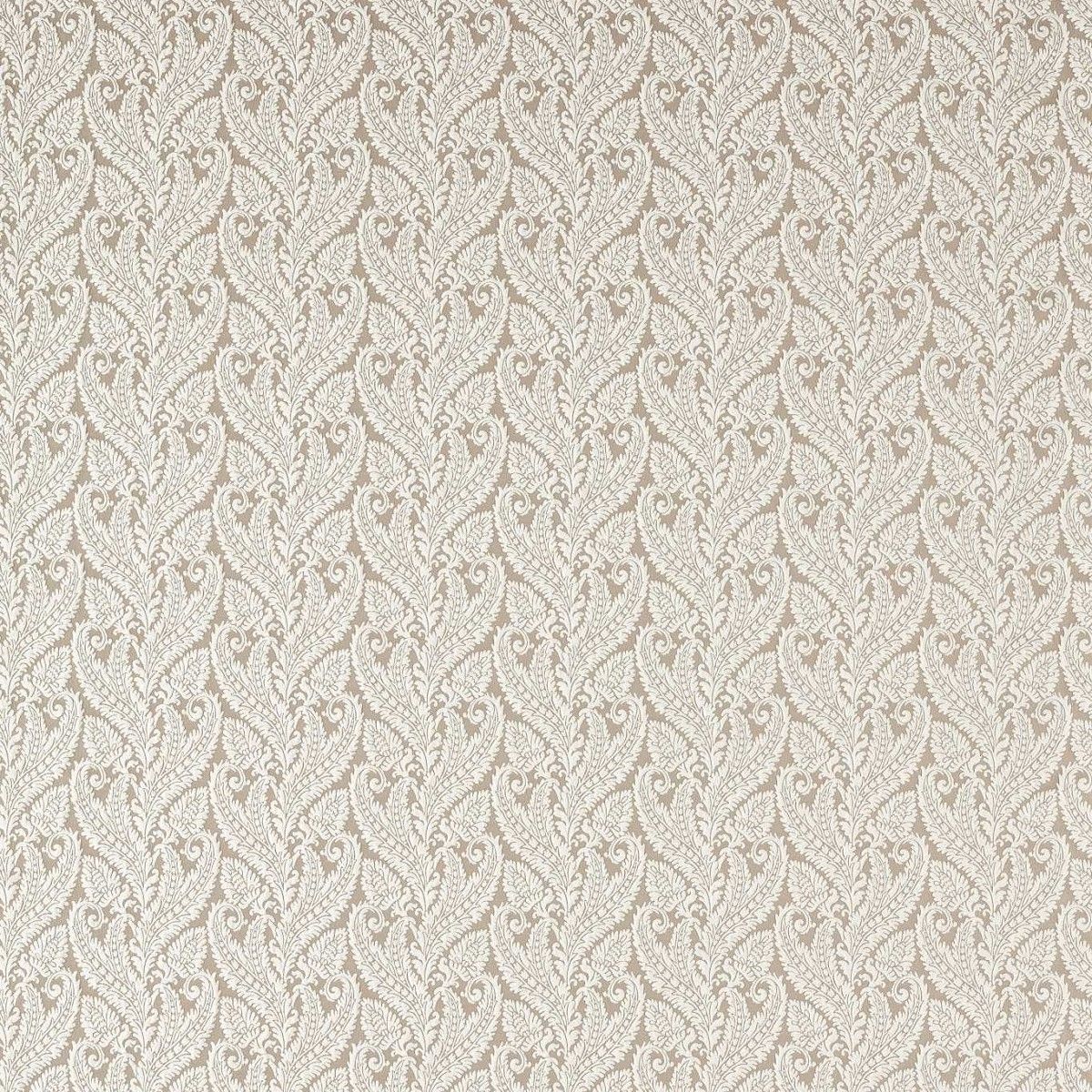 Regale Ivory/Mocha Fabric by Clarke & Clarke