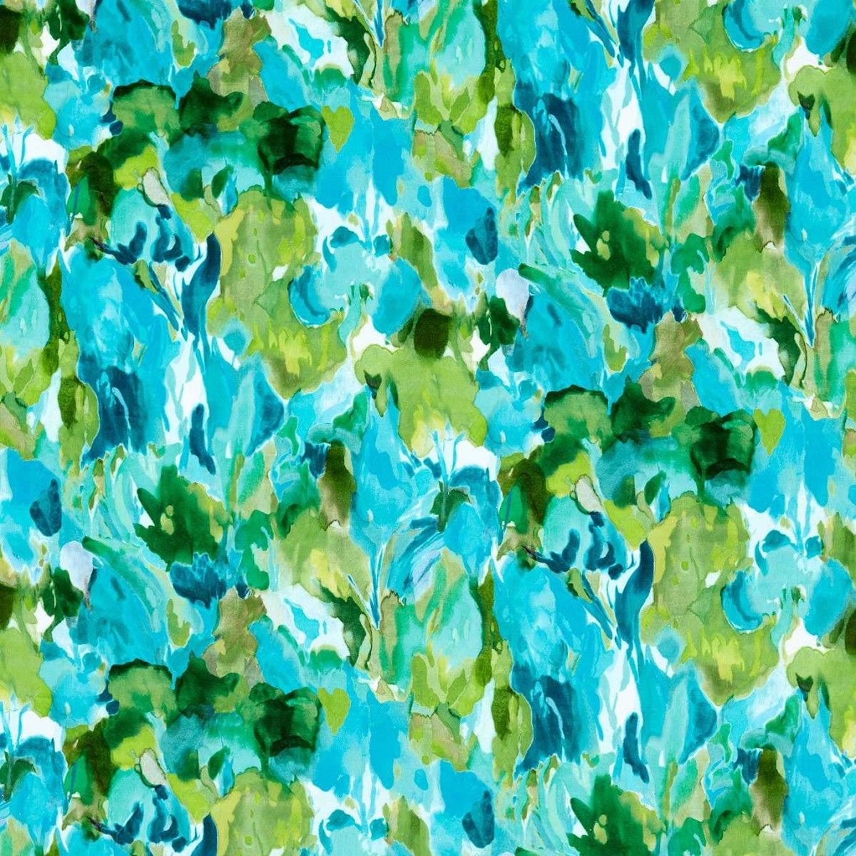 Foresta Velvet Forest/Amazonia/Lagoon Fabric by Harlequin