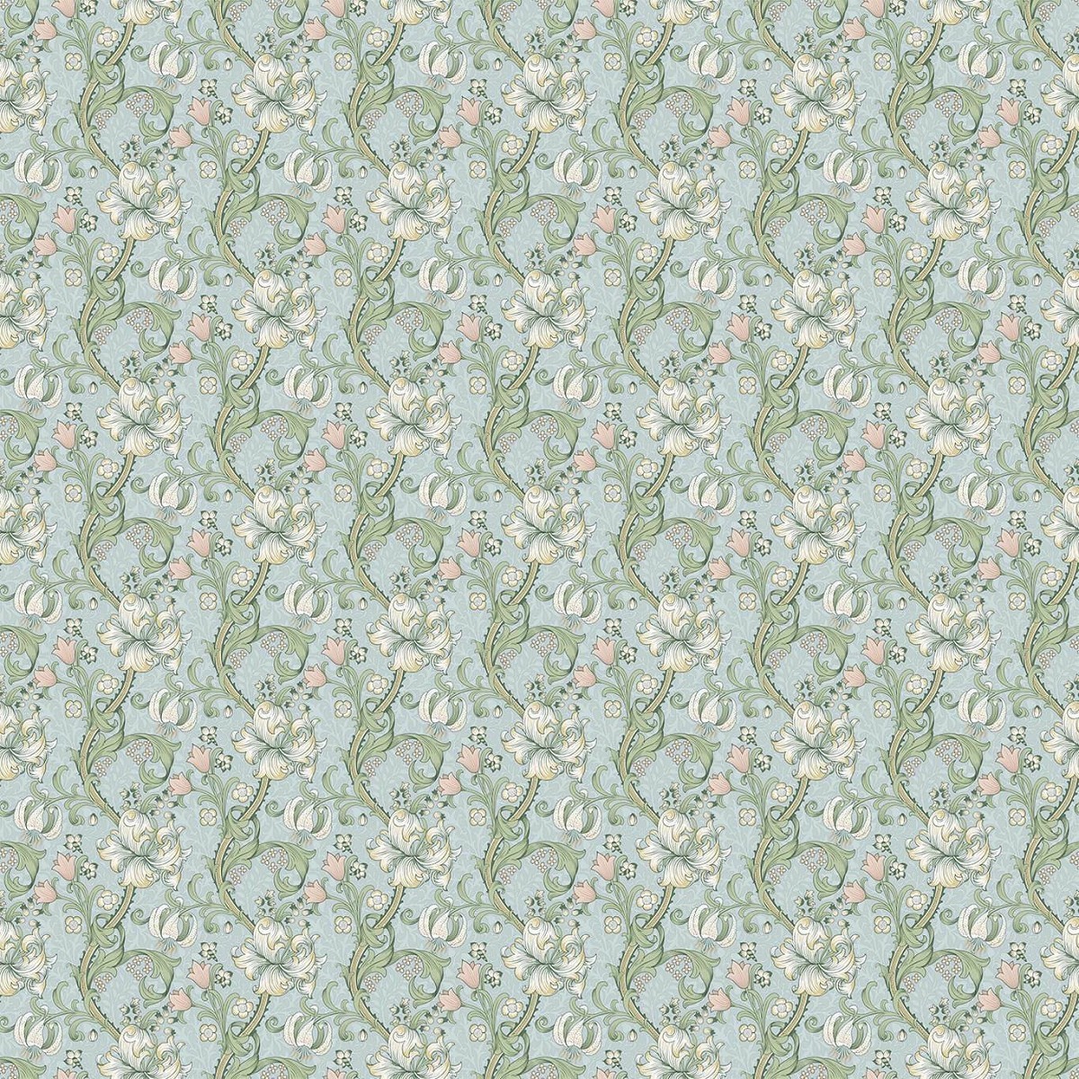 Golden Lily Apple/Blush Fabric by Clarke & Clarke