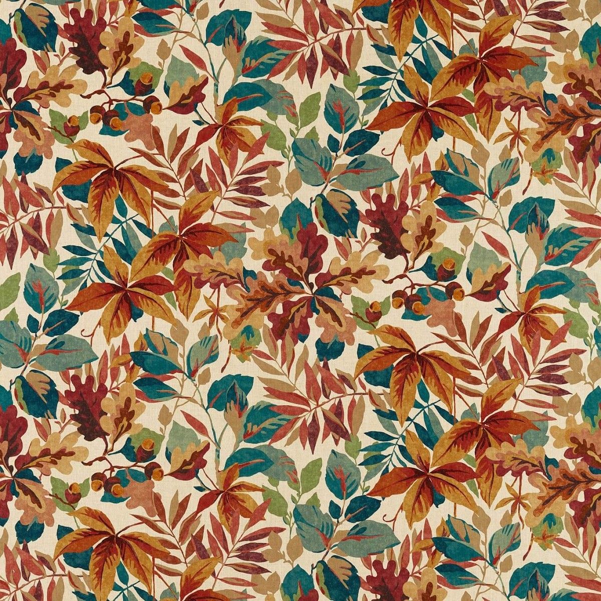 Robins Wood Inkwood Fabric by Sanderson