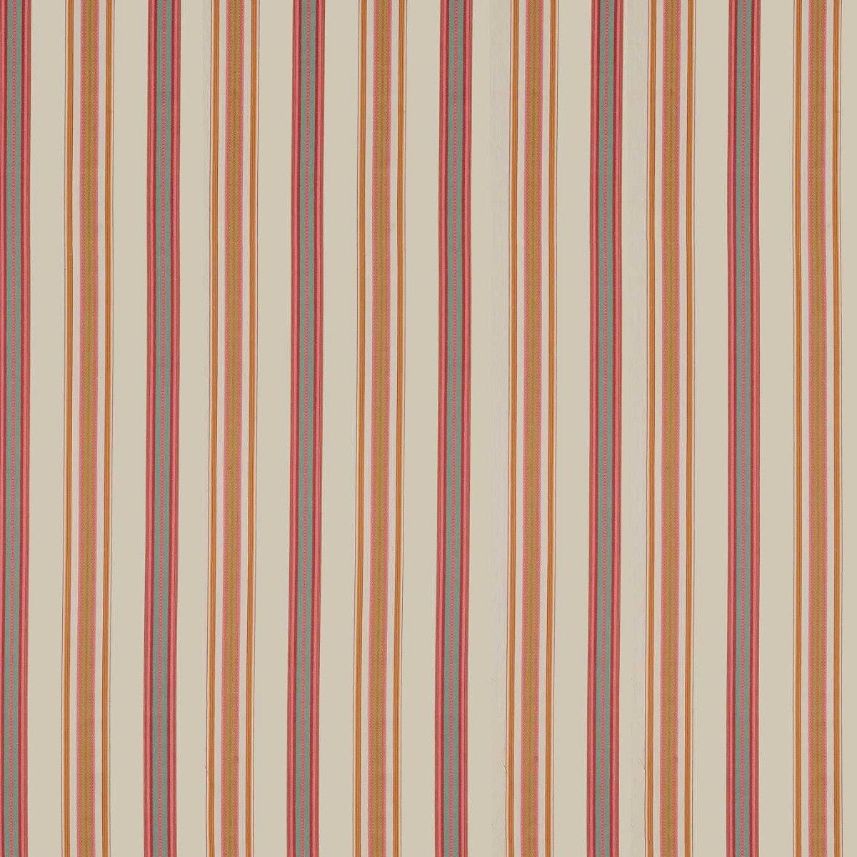 Valley Stripe Rowan Berry/Cream Fabric by Sanderson