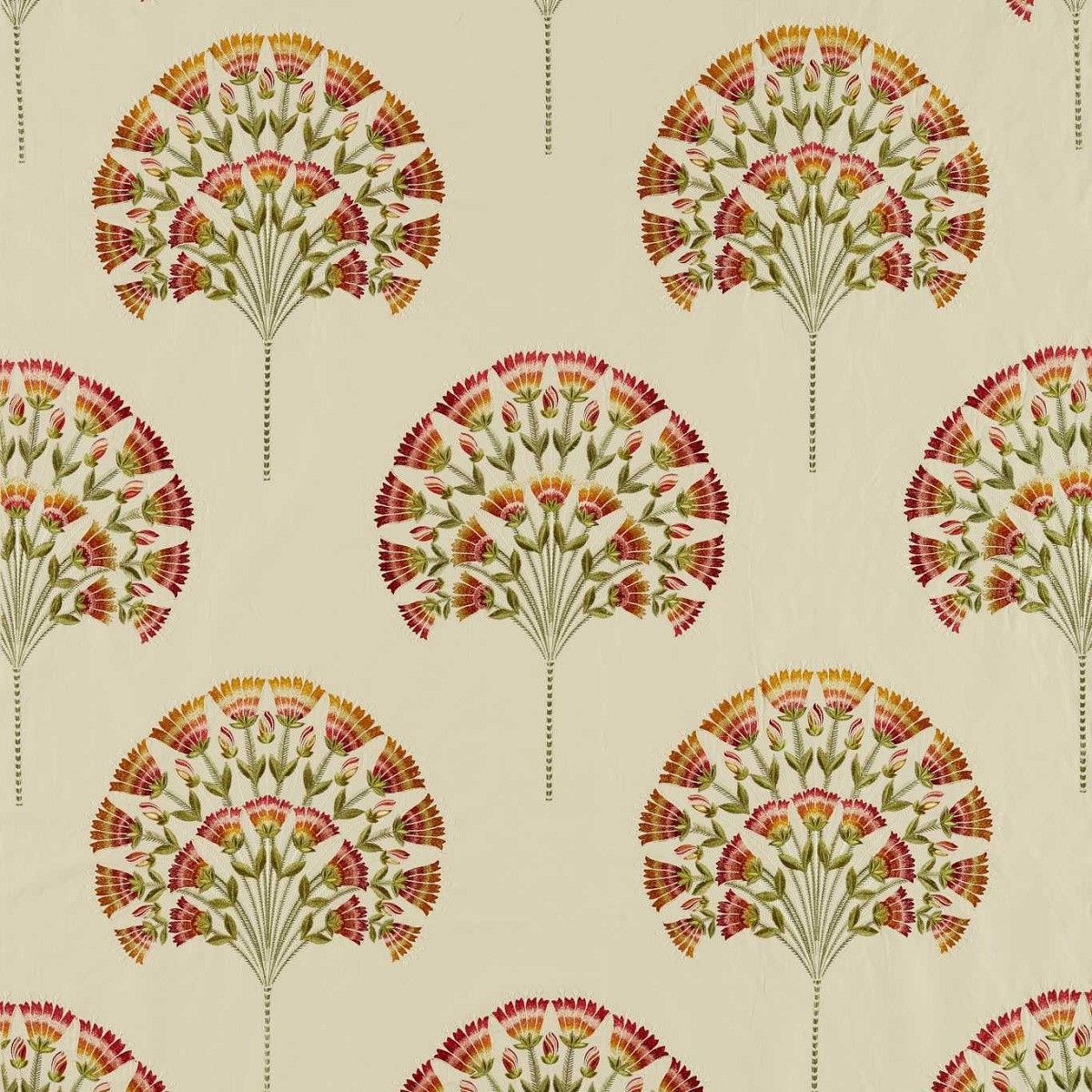 Wild Tulip Amber/Cream Fabric by Sanderson