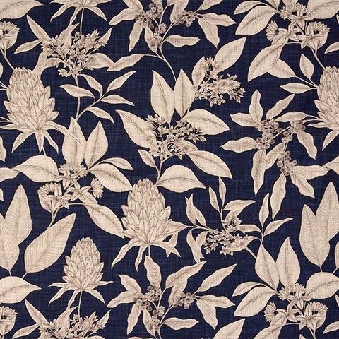 Holyrood Indigo Fabric by Porter & Stone