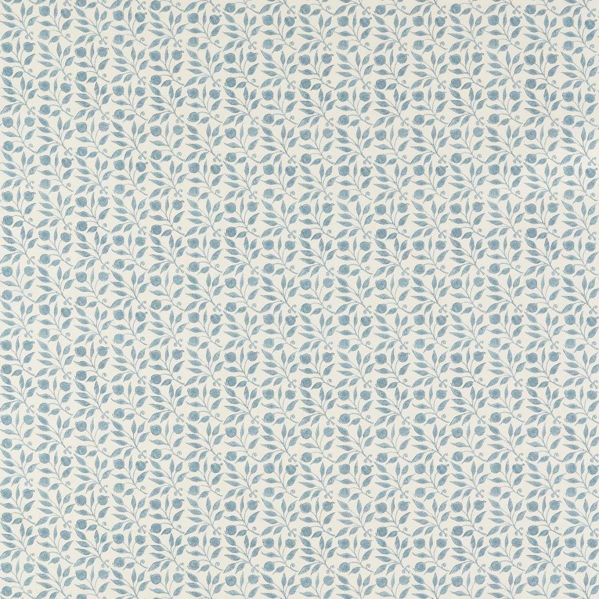 Rosehip Outdoor Mineral Blue Fabric by William Morris & Co.