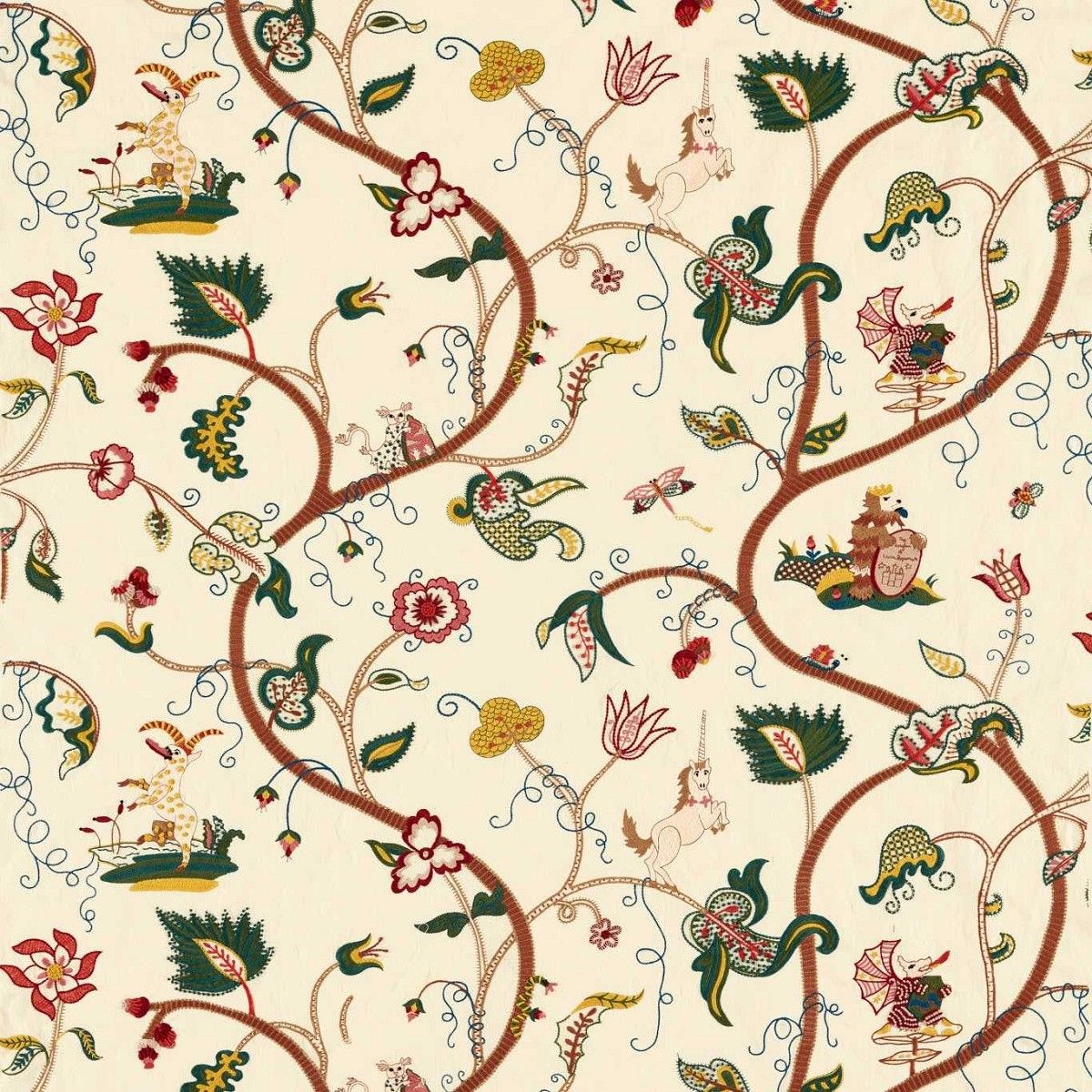 Hampton Embroidery Tapestry Fabric by Zoffany