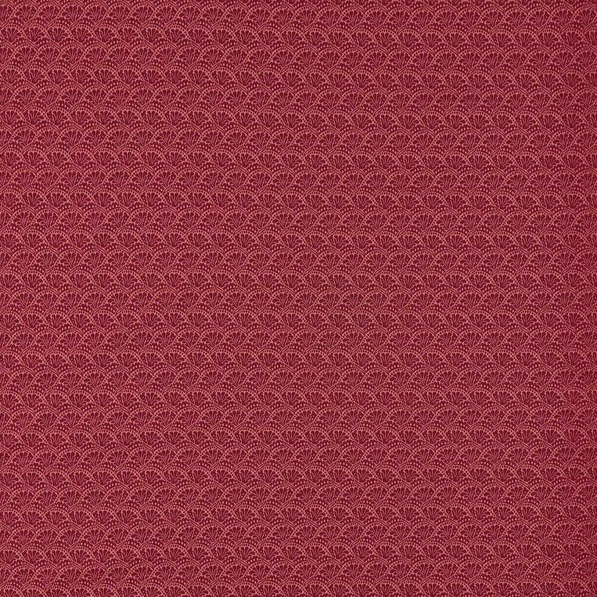 Tudor Damask Crimson Fabric by Zoffany