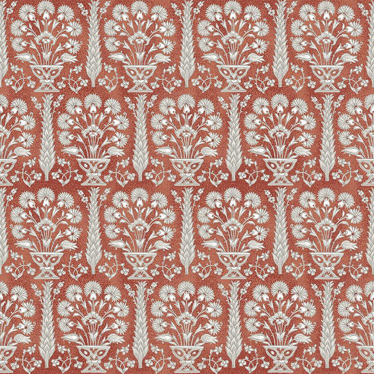 Athens Terracotta Fabric by Fibre Naturelle