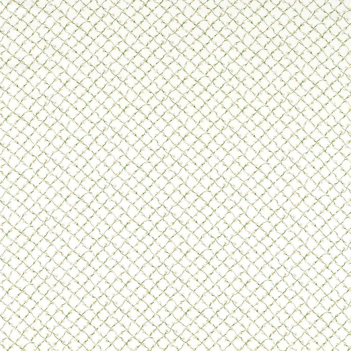 Daisy Trellis Emerald/Pearl Fabric by Harlequin