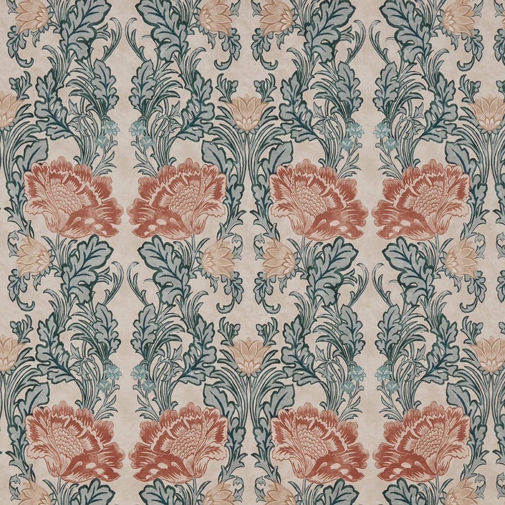 Morris VIII Henna Fabric by Britannia Rose