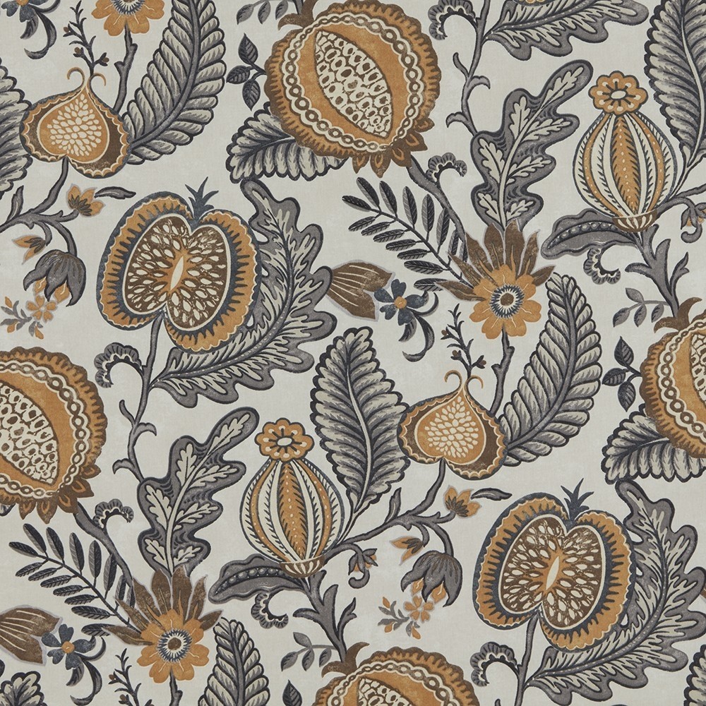 Morris XXXIII Amber Fabric by Britannia Rose