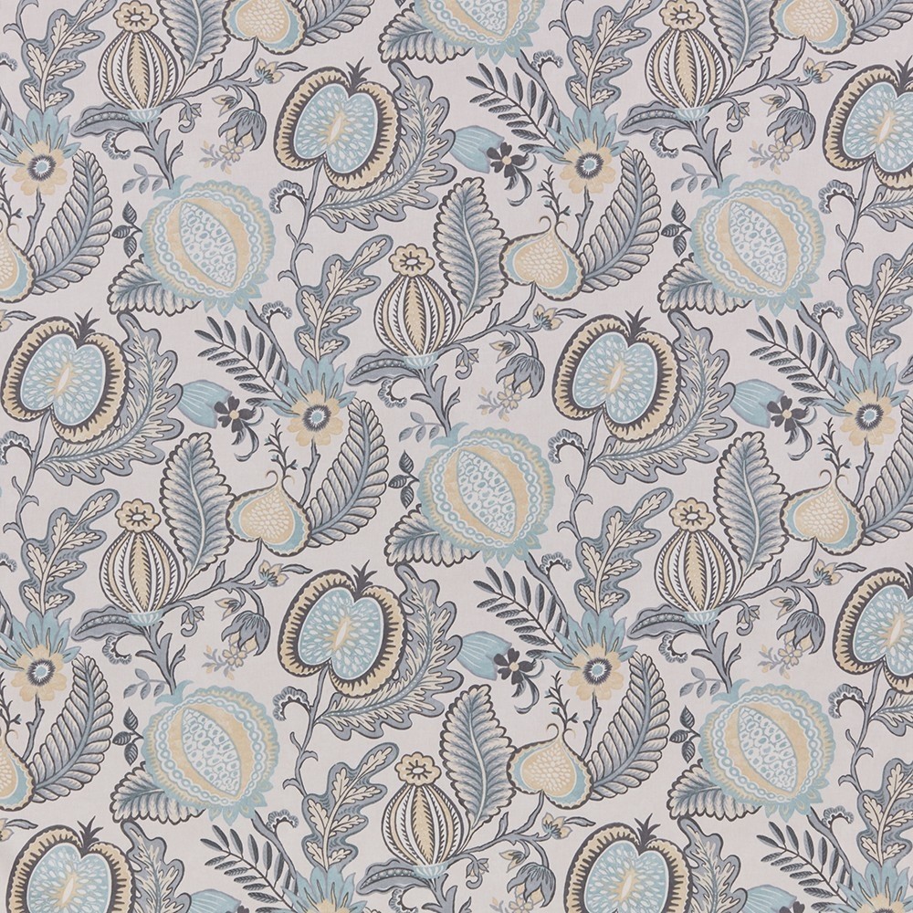 Morris XXXIII Chrome Fabric by Britannia Rose