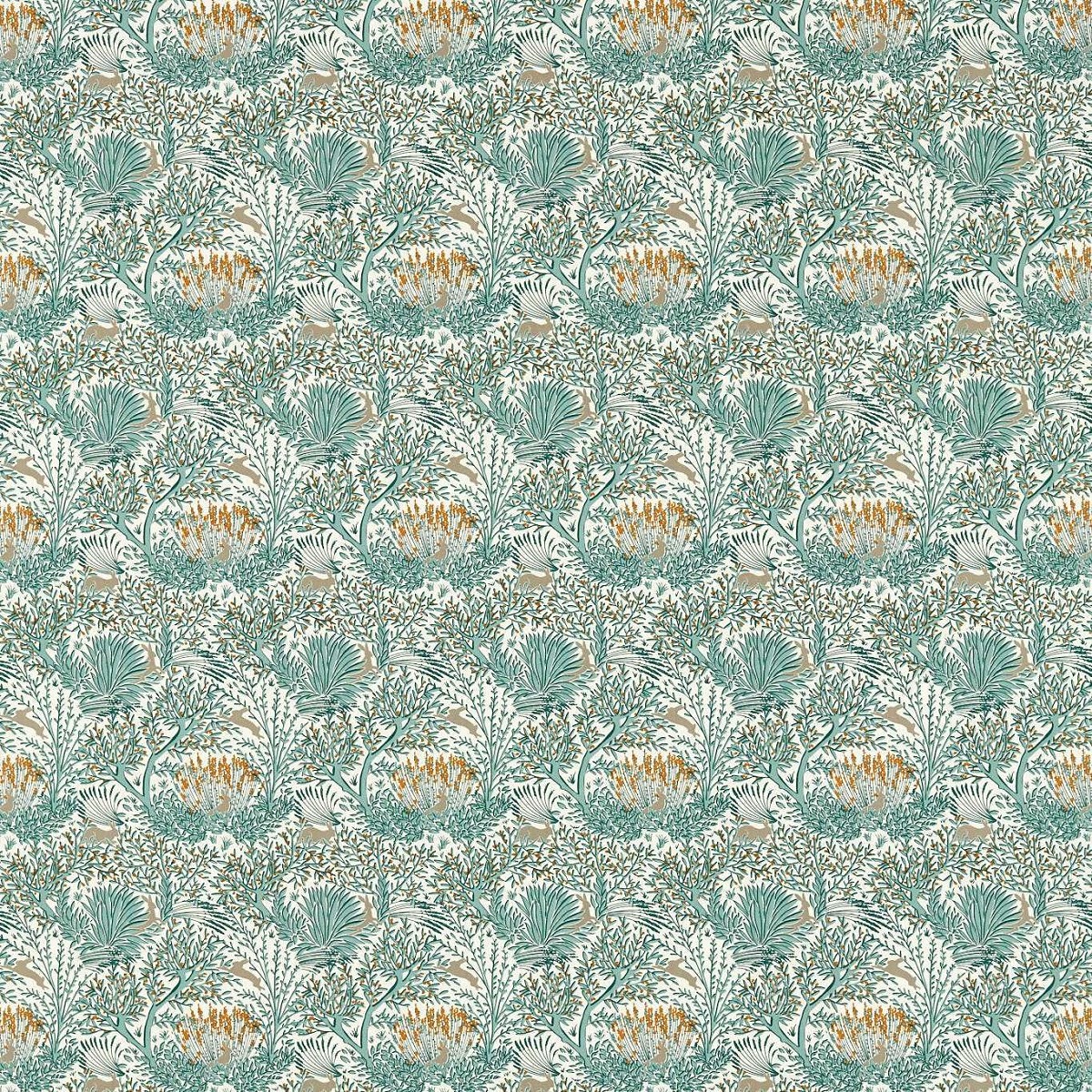 Wilderwood Teal/Spice Fabric by Studio G