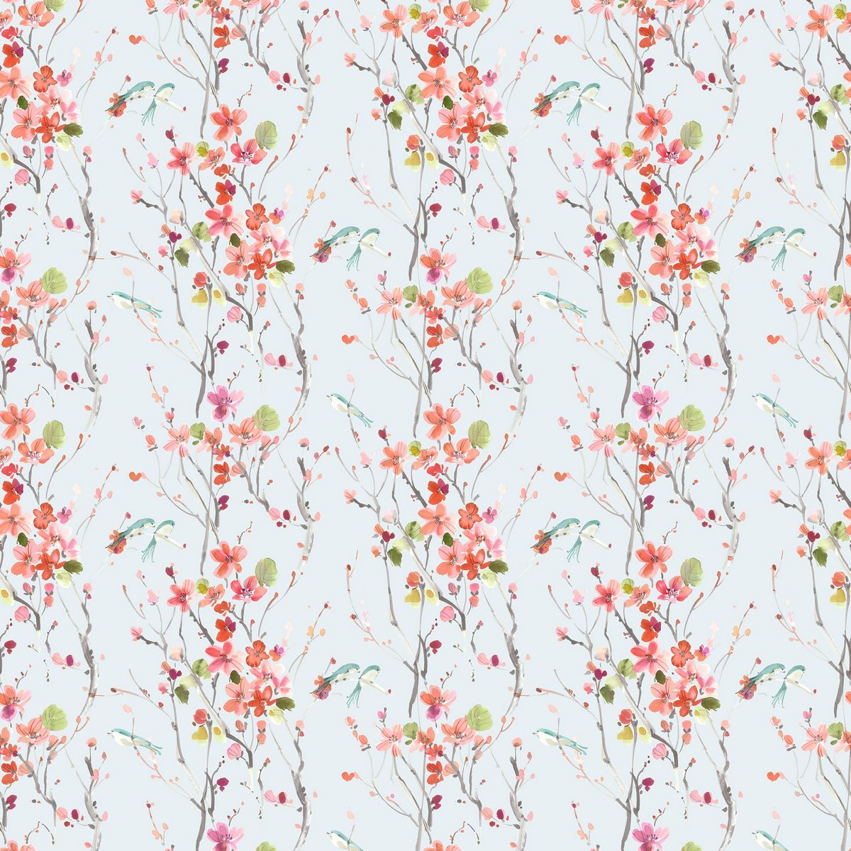 Armathwaite Linen Coral/Dove Fabric by Voyage Maison