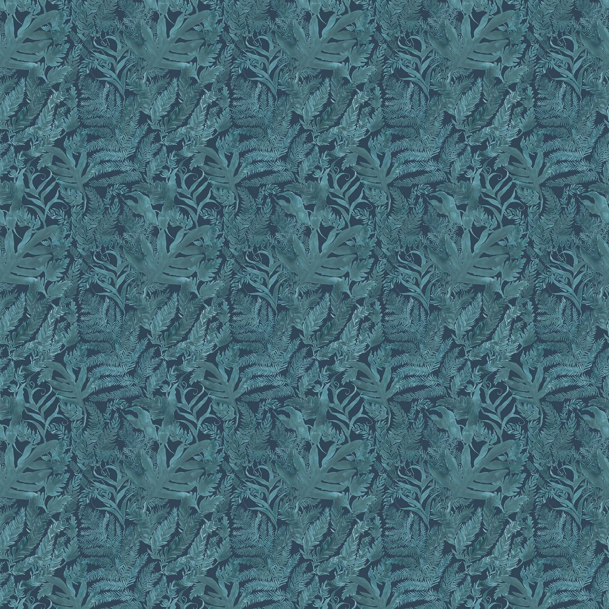 Bracken Ocean Fabric by Voyage Maison