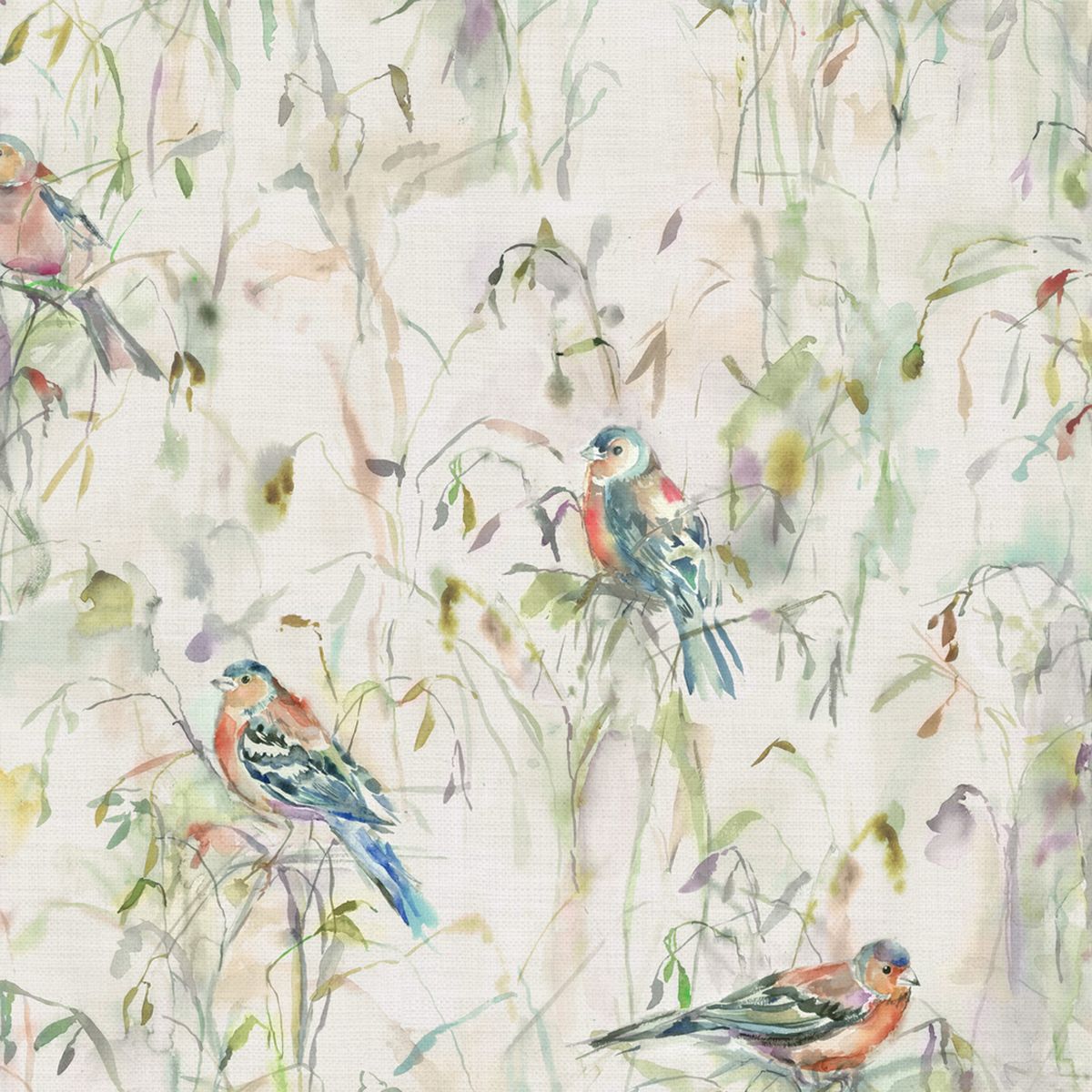 Chaffinch Cream Fabric by Voyage Maison