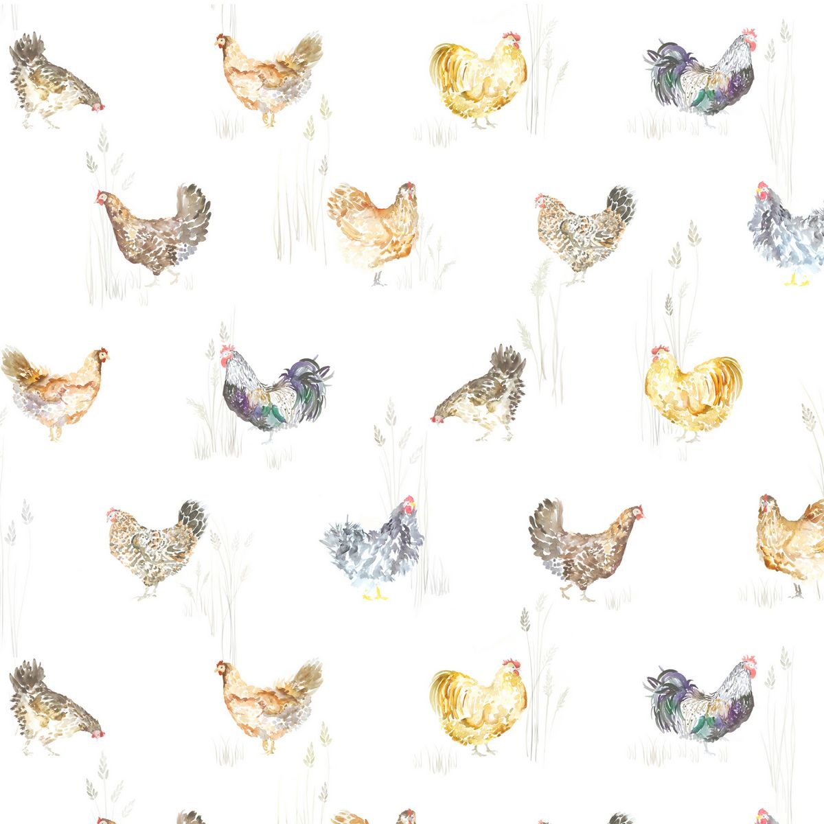 Chook Chook Linen Fabric by Voyage Maison