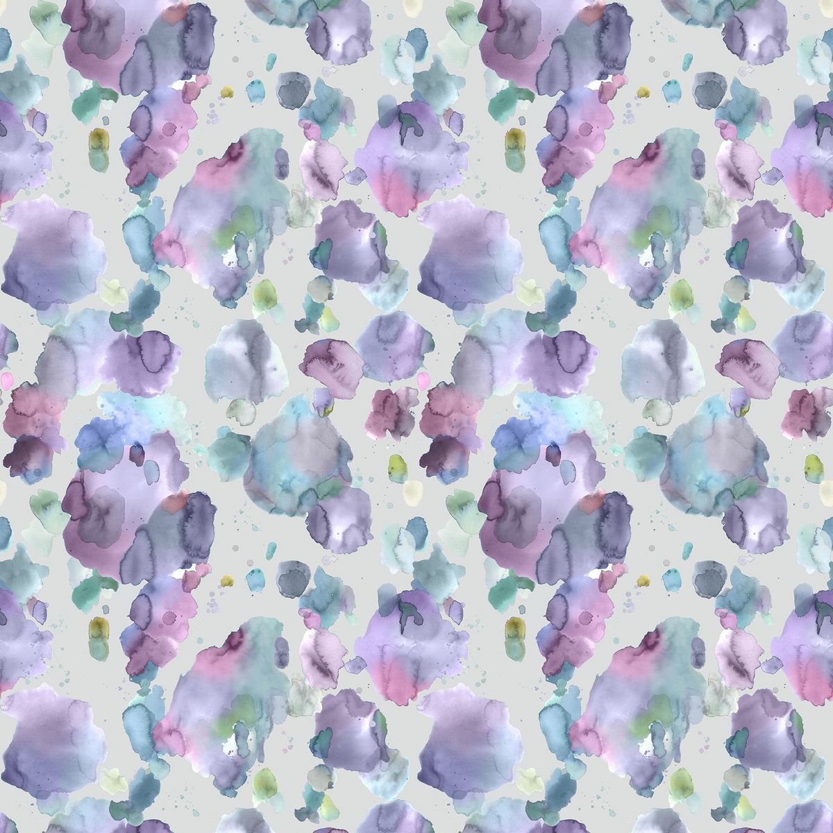 Cloudburst Damson Fabric by Voyage Maison